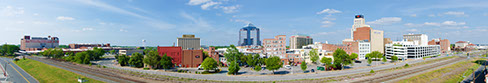 Durham, NC cityscape photograph by Howard Sykes of HSykesPhoto