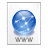 HSykes Web Internet Web Offerings Icon which shows a globe with a network diagram and www