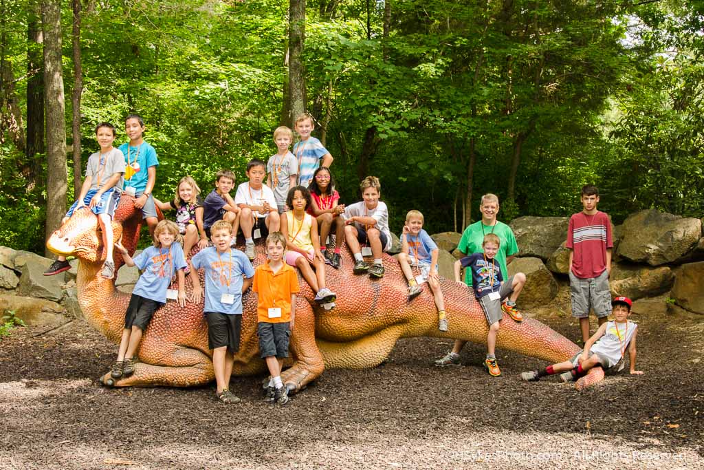 Photograph of a group of campers