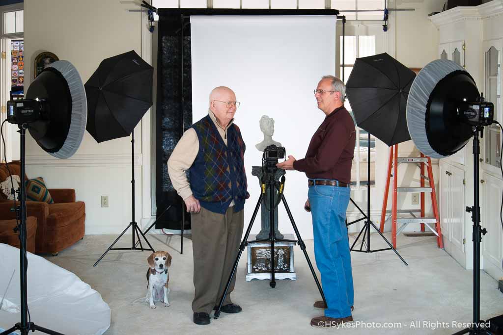 Instructor Howard Sykes teaching a student.