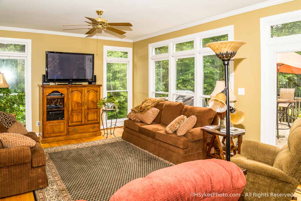 TV Family Room photographed by HSykes Photo