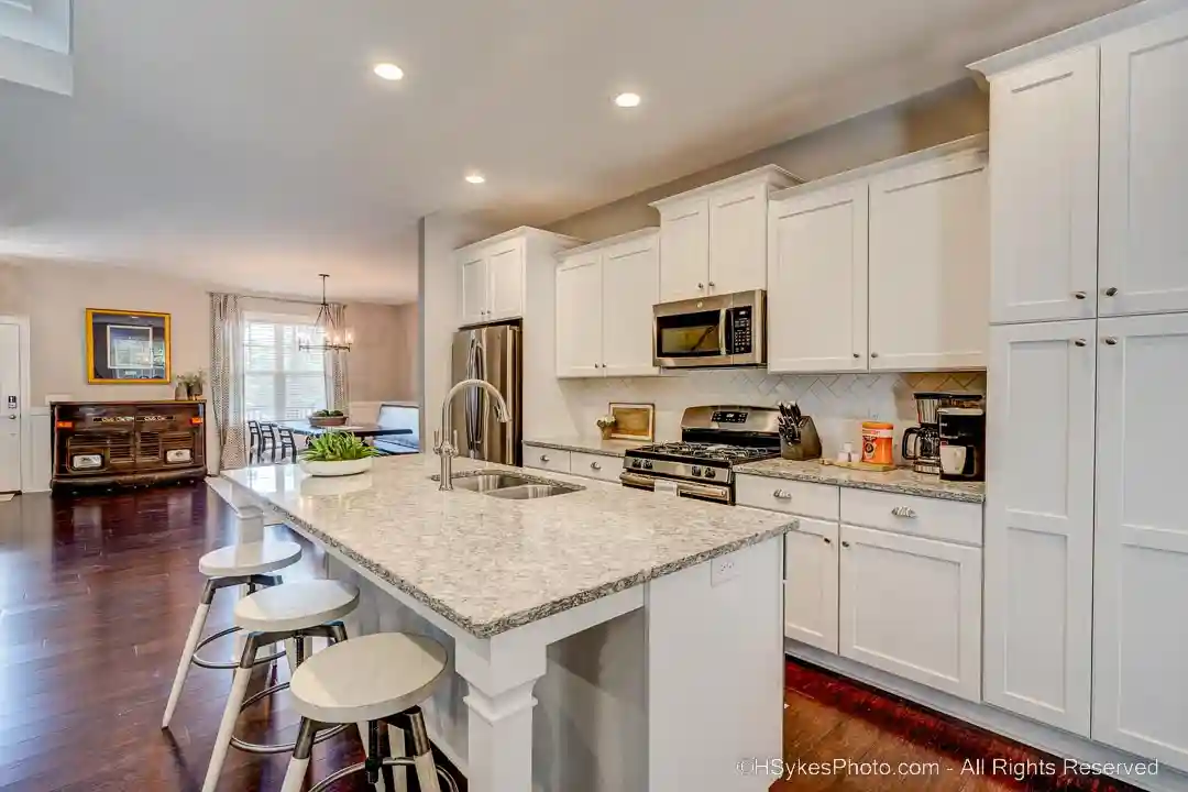 Kitchen looking towards dining room